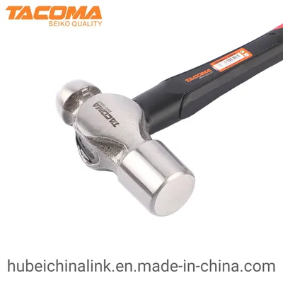 24 Oz Ball Peen Hammer with TPR Plastic Coated Handle